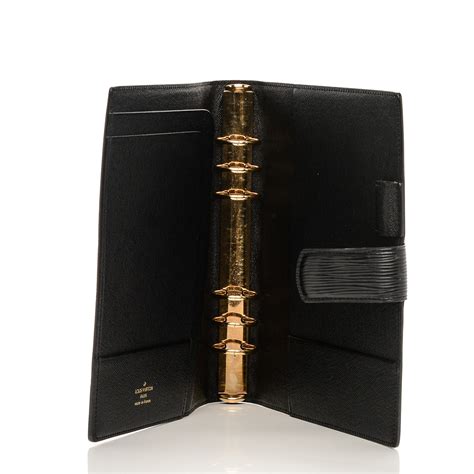 louis vuitton black epi agenda|Large Ring Agenda Cover .